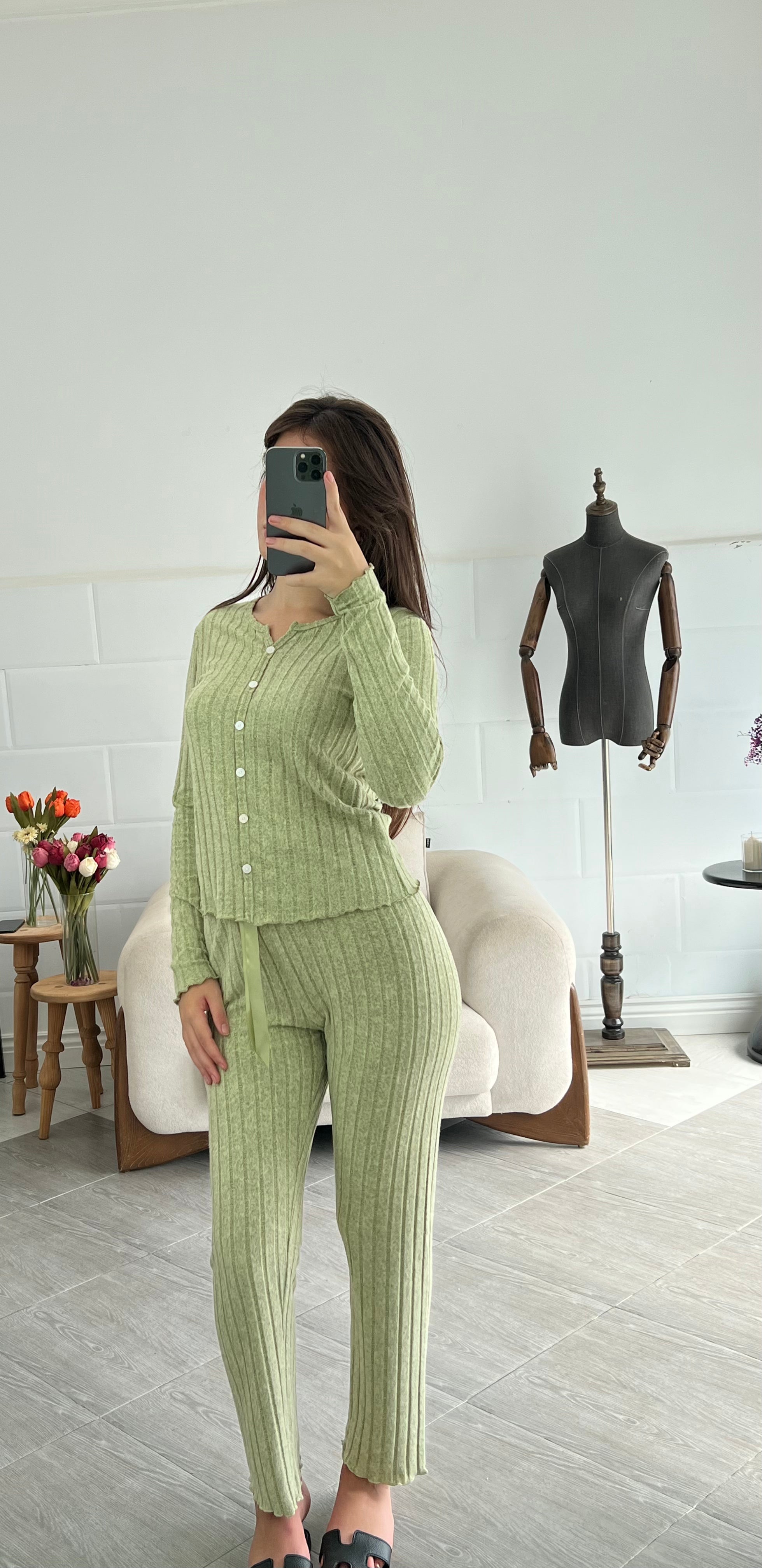 pyjama Octobre Autumn ,couleur: Vert