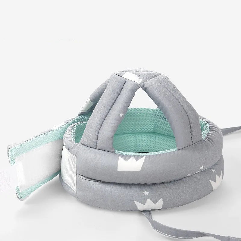 Infant Toddler Cartoon Mesh Safety Helmet Baby Kids Head Protection Hat for Walking Crawling Children Learns To Walk Bump Caps